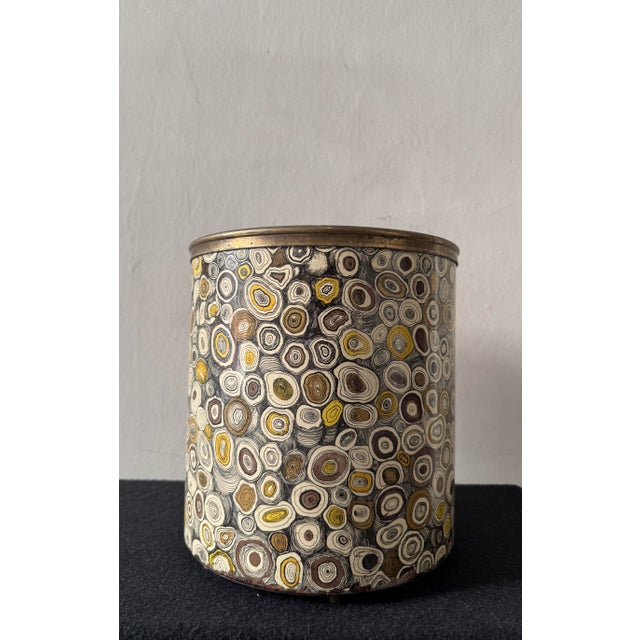 Metal Paper Bin by Piero Fornasetti for Fornasetti, 1950s For Sale - Image 7 of 14