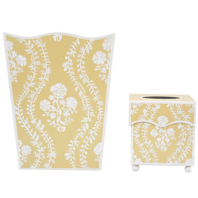 Add a touch of elegance to your home with our hand-painted metal tissue holders, and wastepaper baskets. Each item is...