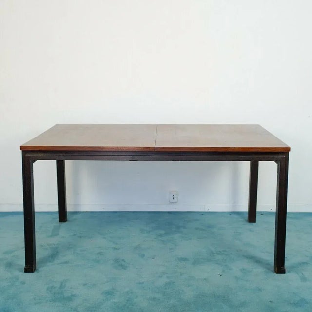 Wooden Dining Table designer Angelo Mangiarotti. Designed and Produced In the 60s. Wooden Structure. Subject Vintage In...