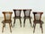 Vintage Country Style Wooden Dining Chairs, Set of 4 For Sale - Image 3 of 11