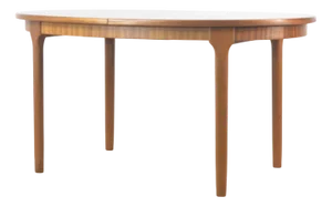 Mid-Century Modern Oblong Extendable Dining Table in Teak from McIntosh, 1960s