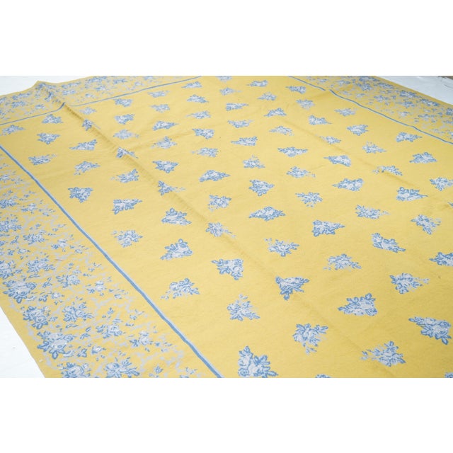 French Aubusson Design Rug 9'0" X 12'0" For Sale - Image 4 of 10