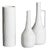 Reptile Relief Bisque Porcelain Vases by Manfred Frey for AK Kaiser, Germany, 1970s, Set of 3 For Sale