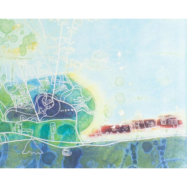 Contemporary “Floral Flourish” Abstract Intaglio Print by Shoichi Hasegawa For Sale - Image 3 of 8