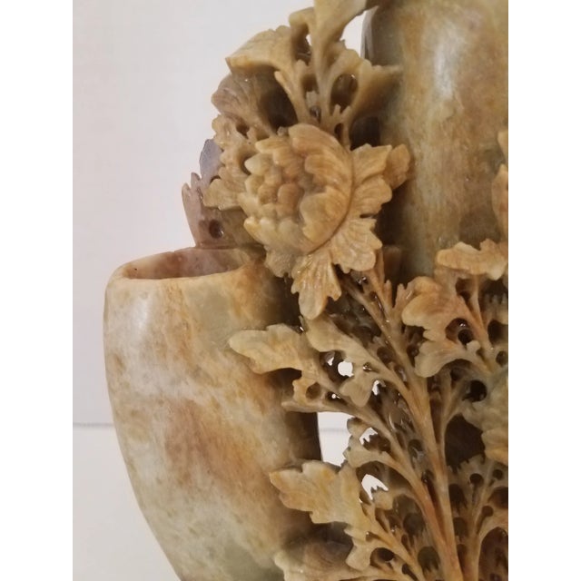 Vintage Chinese Hetian soap stone China Hongshan Culture Hand Carved Incense Burner. This intricate incense burner has...