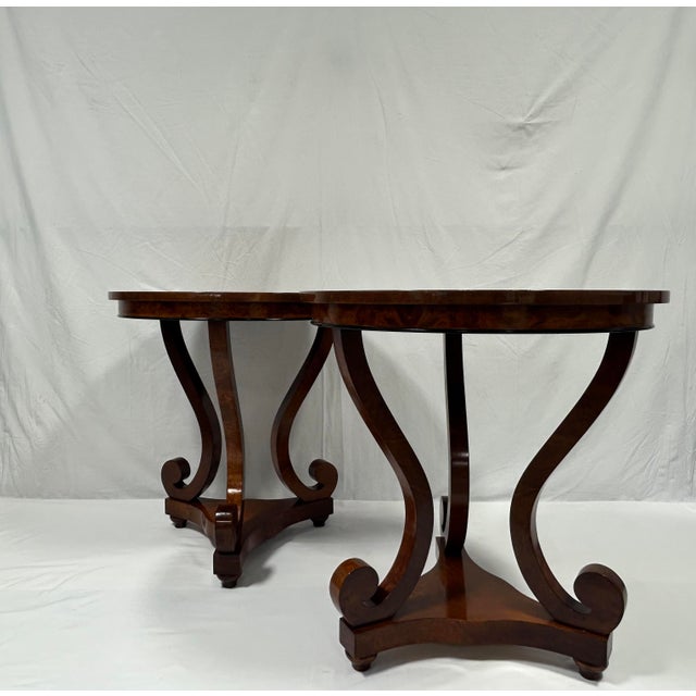 Title: Biedermeier Style Side Table. Manufacturer: Rho Mobili d'Epoca (Armando Rho Srl). Manufacture date: Circa late 20th...