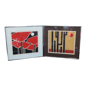 Two Signed and Numbered Dienstag Serigraphs - 1970's- Set of 2
