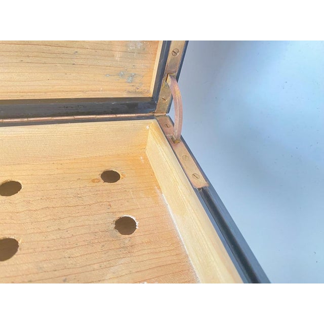 Burl Wood Cigar Box in Brown Black Color, France, 1970s For Sale - Image 12 of 16