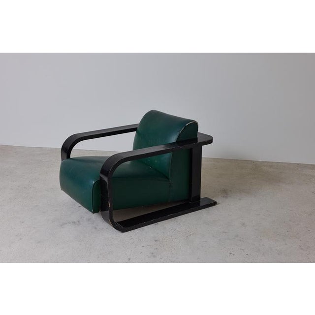 French Modernist Lounge Chair, 1940s For Sale - Image 6 of 9