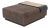 Lumifer "Obi" Suede Upholstered Ottoman For Sale