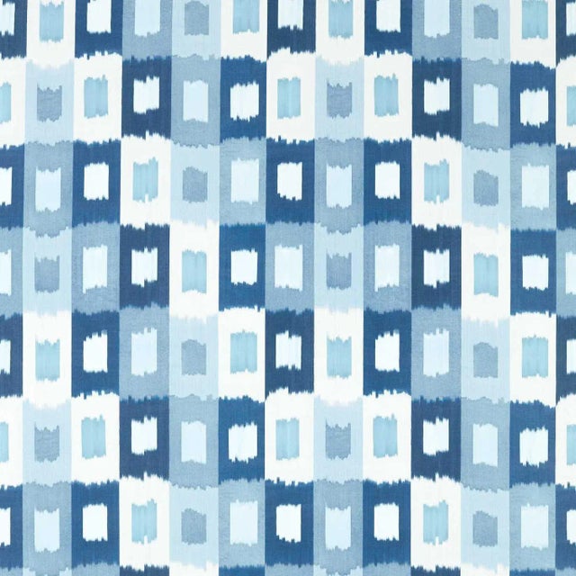 Harlequin Shiruku Fabric in Wild Water/Azul/Exhale - a Sample For Sale