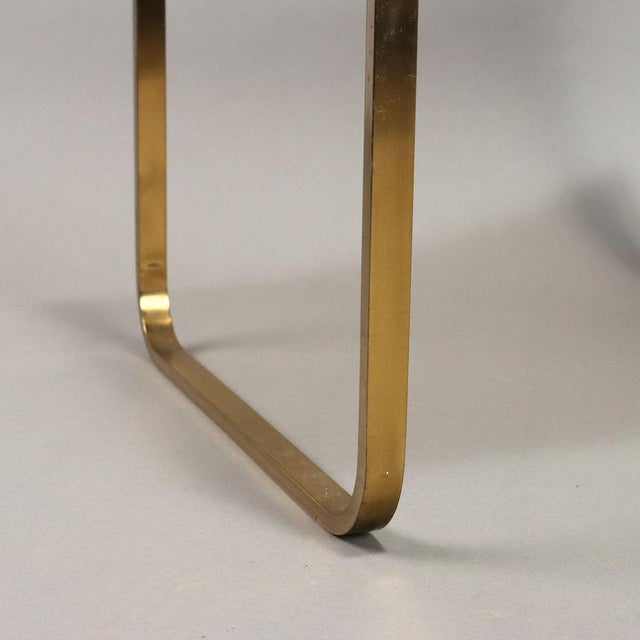 Vintage Bedside Tables in Brass and Smoked Glass, Italy, 1960s, Set of 2 For Sale - Image 6 of 10