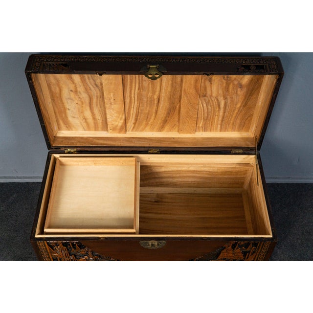 Vintage Asian Chest with Carved Feet For Sale - Image 13 of 18