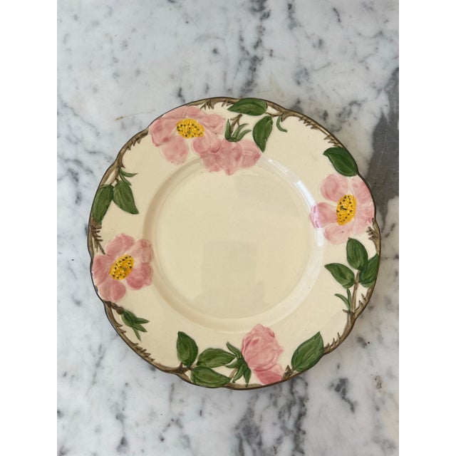 Franciscan Desert Rose Earthenware Salad Plate Set - 12 Plates For Sale - Image 4 of 6