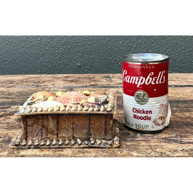 Vintage Shell Embellished Keepsake Box For Sale - Image 11 of 12
