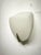 Rationalist Wall Light in White Glass, 1940s, in Very Good conditions. Designed 1920 to 1949 Up to 250V (Europe/UK...