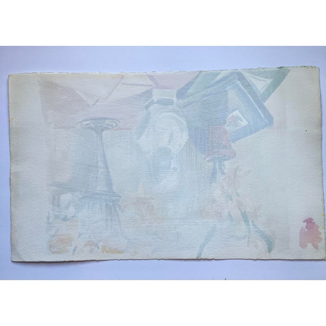 Original 12 x 20 painting on heavy paper unsigned unframed