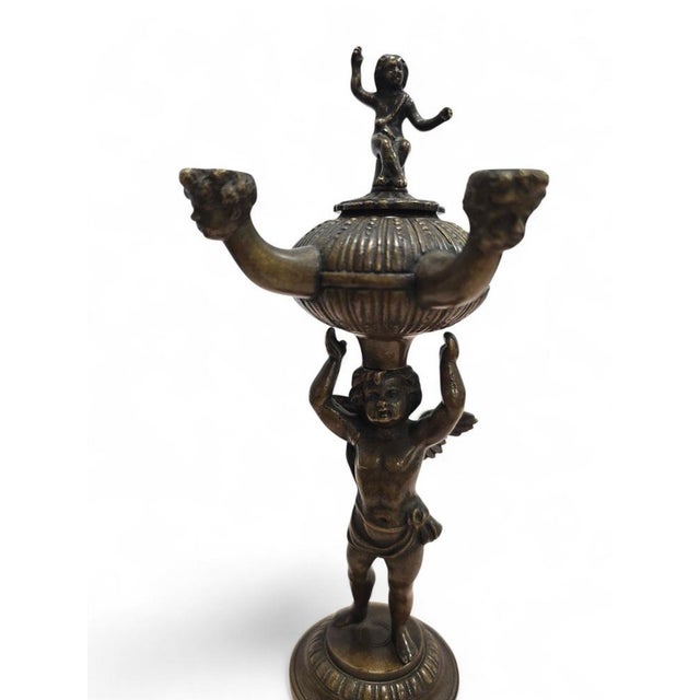 Roman Revival Bronze Incense Burner, 19th Century For Sale - Image 6 of 14