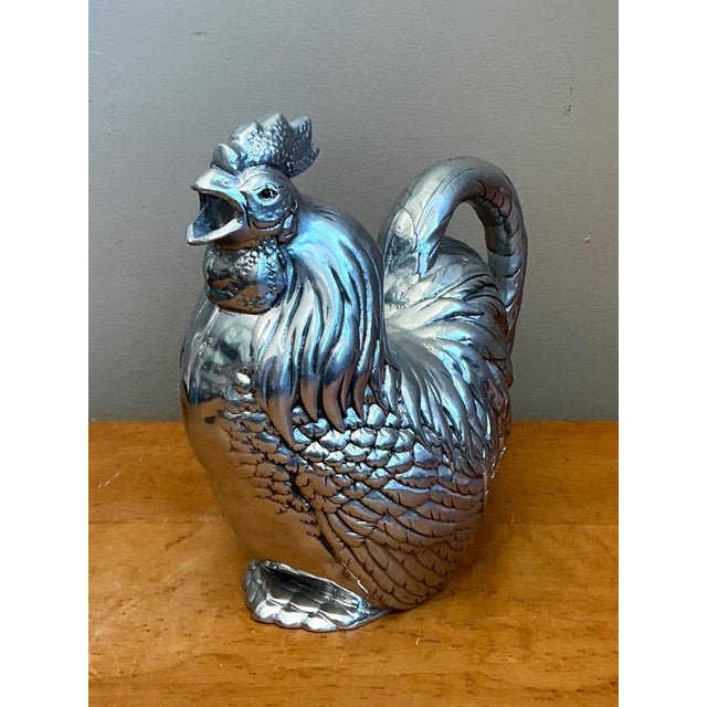 Vintage Arthur Court Pewter Rooster Pitcher For Sale - Image 13 of 18