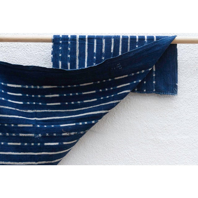Sky View Indigo Mud Cloth For Sale In Los Angeles - Image 6 of 7