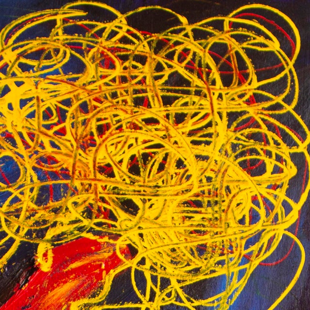 Sacred Woman — Abstract Figurative Painting, Acrylics on Canvas, 48 × 24 In For Sale In Chicago - Image 6 of 8