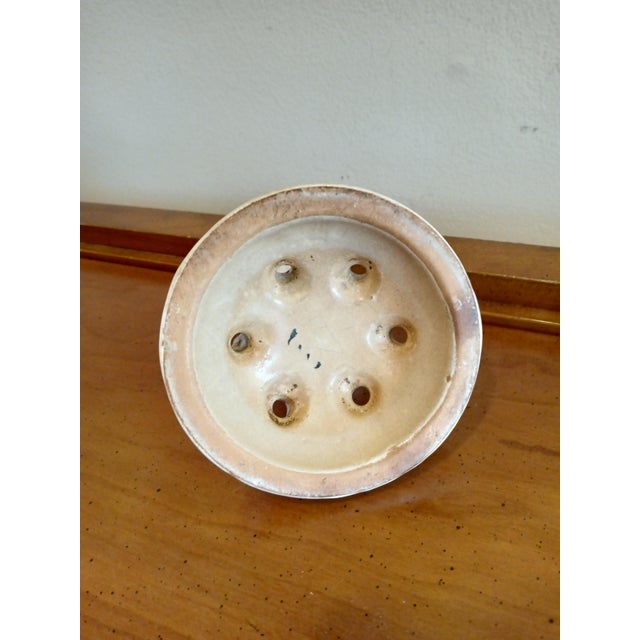 Early 20th Century Vintage Antique Nude Woman Ceramic Flower Frog For Sale - Image 5 of 6