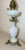 Up for sale is a high quality antique 19th century electrified oil lamp by L.R. Apollon. The sectioned body made of a...
