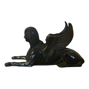 Antique 19th Century Grand Tour Bronze Figure of a Winged Sphinx
