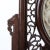 Brown Exquisite Chinese Antique Jade-Inlaid Wood Table Screen - Intricate Carved Dragon Pattern For Sale - Image 8 of 8