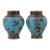 Pair of Antique Japanese Meiji Cloisonne Enamel Vases For Sale