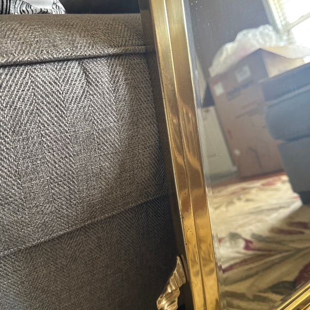 Mid 20th Century Beveled Mirror For Sale - Image 10 of 11