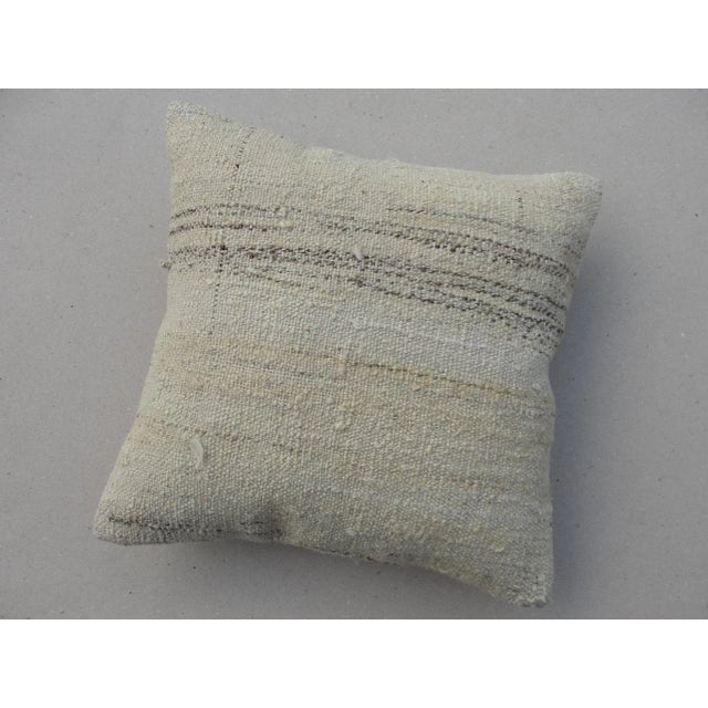 Kilim Rug Pillow Made from old turkish kilims Back side cotton and has closed with a solid hidden zipper size16" x 16" It...