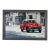 Modern Impressionist Havana Cuba Street Scene Oil on Canvas Painting With Red Classic Car, Signed For Sale