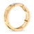10K Yellow Gold Diamond Accent Paperclip Band Ring (I-J Color, I2-I3 Clarity) - Size 9 For Sale - Image 4 of 6