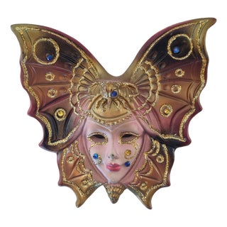 Venetian Ceramic Mask, Italy, 1980s For Sale