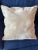 Textile Contemporary Cream Velveteen Pillow For Sale - Image 7 of 8