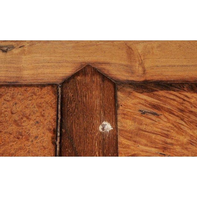 Wood Early 20th Century Carved Rosewood and Burlwood Side Table For Sale - Image 7 of 7