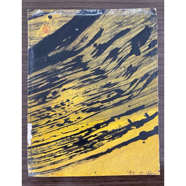 Don Ahn, Gestural Abstraction, Miniature Abstract Expressionist Korean Modernist Painting, 1995 For Sale - Image 9 of 9