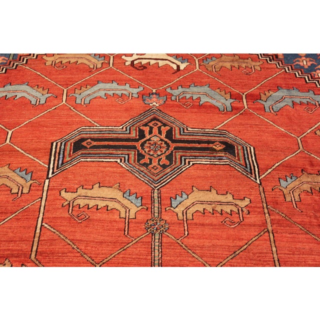 Early 20th Century Nazmiyal Collection Large Antique Persian Serapi Rug For Sale - Image 5 of 8
