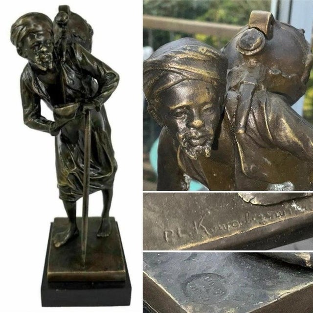 A superb late 19th / early 20th-century bronze sculpture by the german-polish sculptor paul ludwig kowalczewski, depicting...
