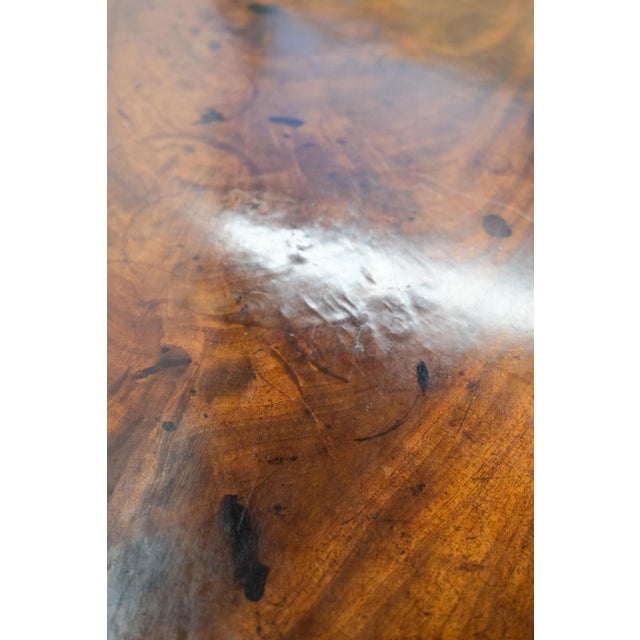 19th Century Antique Regency Tilt Top Table With Wheeled Base For Sale - Image 11 of 13