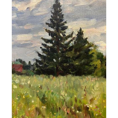 1990s Boris Lavrenko, Landscape, Oil on Canvas, 1990s For Sale - Image 5 of 6