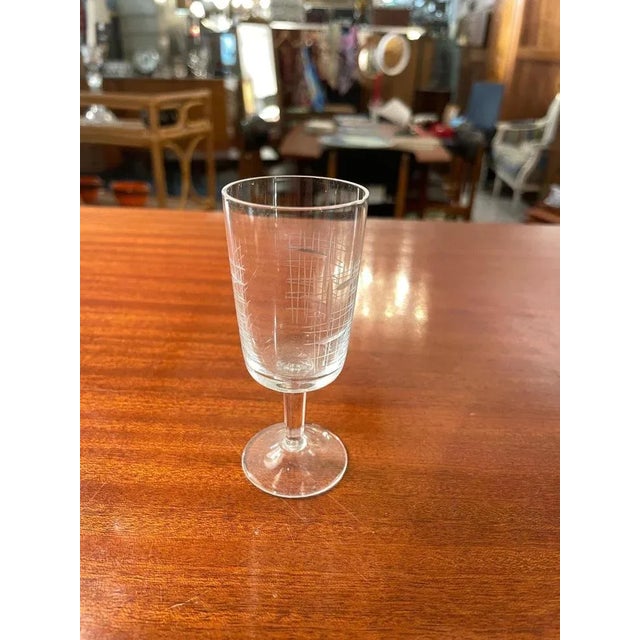 Mid-Century Modern Chiselled Glasses, Set of 50 For Sale - Image 3 of 10