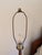 White Vintage Mid-Century Danish Modern White Fluted Ceramic & Teak Table Lamp For Sale - Image 8 of 11