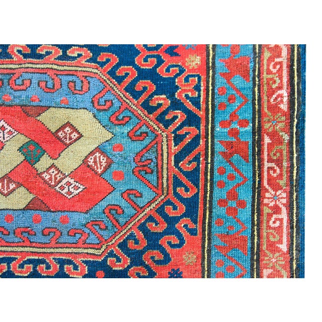Early 20th Century Persian Kazak Rug For Sale - Image 10 of 15
