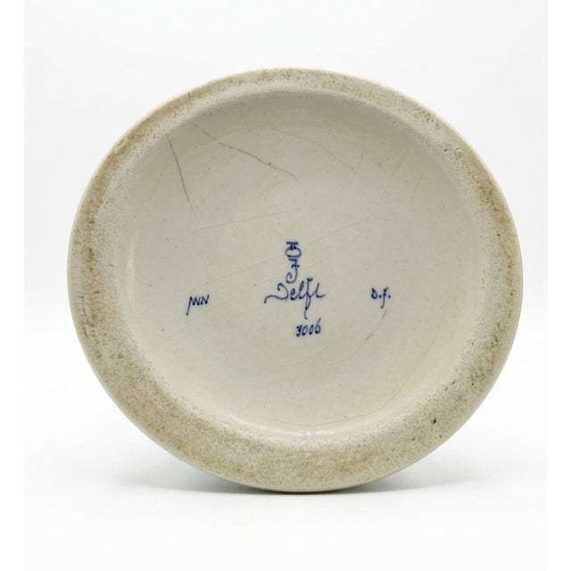 Elevate your space with this exquisite, authentic Royal Delft (De Porceleyne Fles) earthenware vase crafted in 1986....