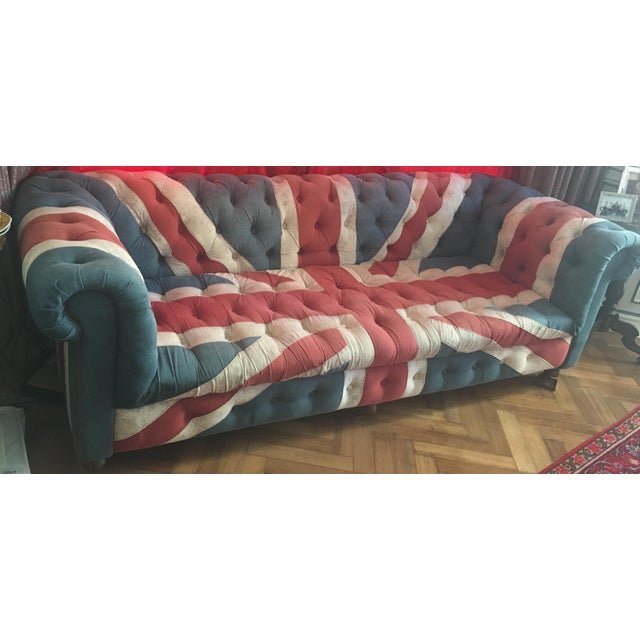 Timothy Oulton Custom Union Jack Couch for ABC Carpet & Home Chairish