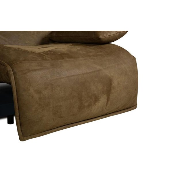 Free Motion Epos Leather Two-Seater Olive Green Mustard Electric Function Sofa from Koinor For Sale - Image 11 of 18