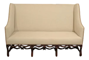 17th Century Antique High Back Sofa