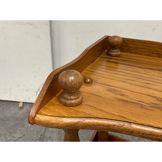 Wood Oak Wood Corner Display Shelving, Circa 1920's For Sale - Image 7 of 12